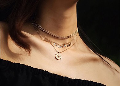 纯银项圈首页设计